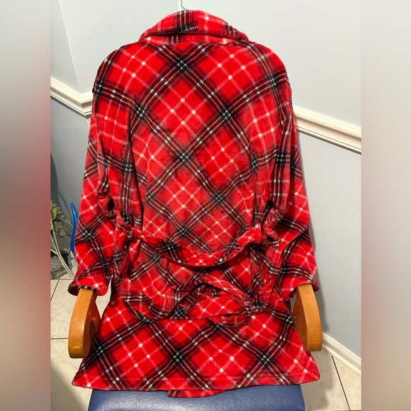 NWOT PINK Victoria’s Secret red plaid fluffy robe, Size XL/XXL - Picture 15 of 15